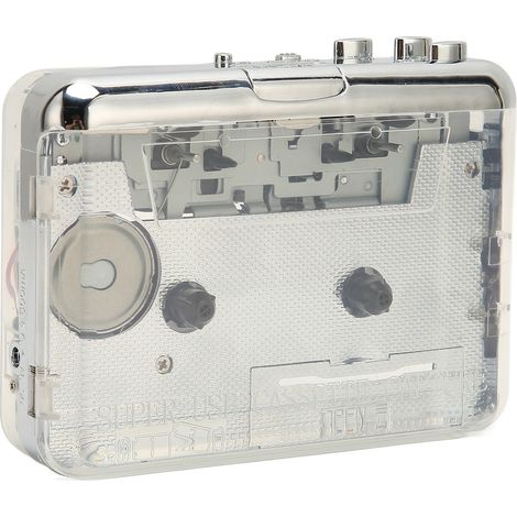 Lecteur de cassettes audio vers lecteur MP3 avec prise casque 3,5 mm, compatible OS X et PC