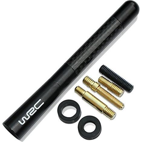 S-giant 4,7-Zoll-Carbonfaser-Auto-AM/FM-Radio-WRC-Antenne für Ford F150 F250 F350 E150 Mustang Escape Explorer Focus Ranger Raptor Truck Transit alle Modelle (1/5)