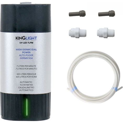 Stérilisateur Uv Eau 7l/min Avec Détecteur De Débit