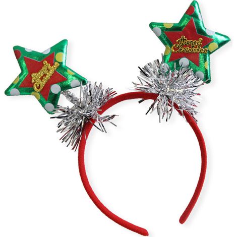 Cerchietto natalizio scintillante, accessorio per capelli - UNO (1/2)