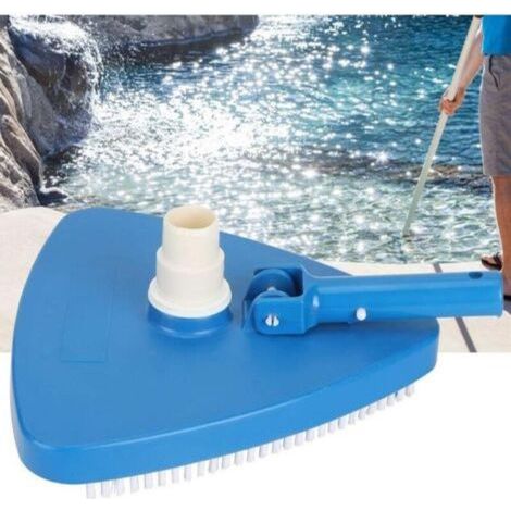 Nettoyeur de piscine manuel rotatif triangulaire, brosse de nettoyage pour tête d'aspirateur de piscine et accessoires (1/5)