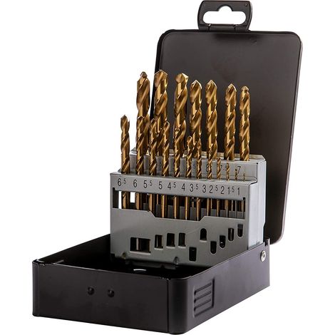 Metall-Bohrersatz HSS-G Titan - 19-teilig