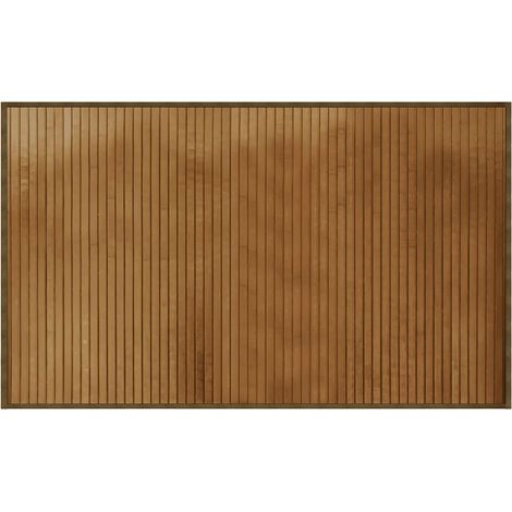 Tapis rectangulaire marron 60x100 cm bambou (1/5)