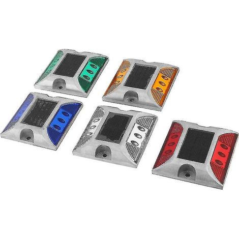 Balise de signalisation routière étanche en aluminium à LED et à énergie solaire-AquaForge