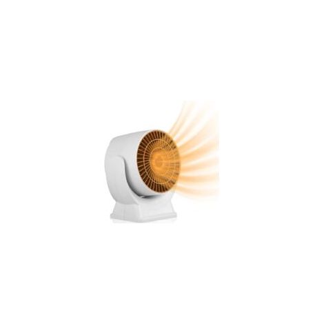 Mini-Heizgerät 800W, energiesparender Mini-Heizlüfter mit 3-Sekunden-Schnellaufheizzeit, leise und sparsame Zusatzheizung, kleines Zusatzheizgerät mit Thermostat für den Bürogebrauch - Crezuo