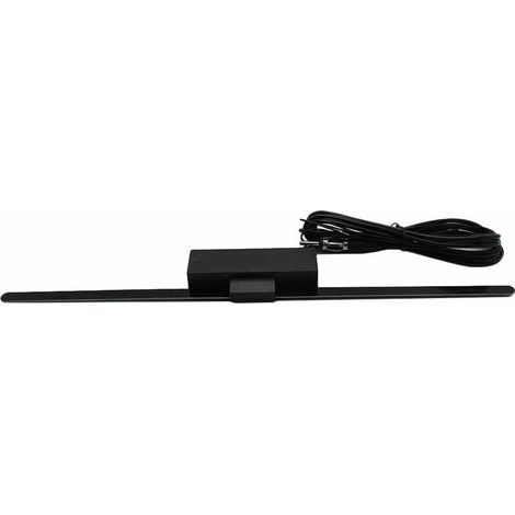 Antena adhesiva para radio de coche, antena para parabrisas, amplificador de señal para coches y camiones, amplificador de antena de radio universal, color negro. (1/5)