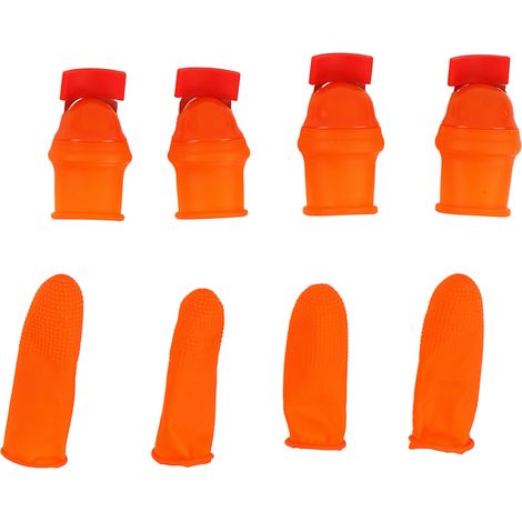 Couteau Pouce en Silicone pour Éplucher Légumes, Piments et Haricots avec Lame en Acier Inoxydable