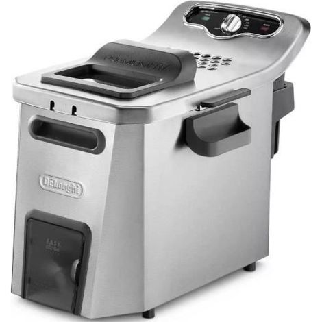 Friteuse - DELONGHI - FZ44851 - Inox - 5 L - 3200 W - 29,3 x 41,7 x 23,2 cm (1/5)