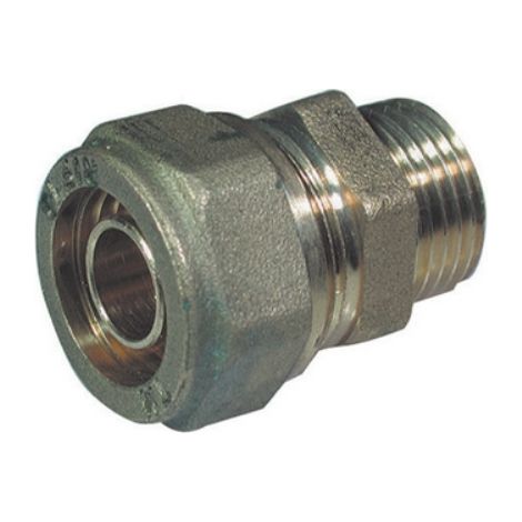 RACCORDO DIRITTO MASCHIO PER TUBO COBRA-PEX 3/4 x 18 TIEMME