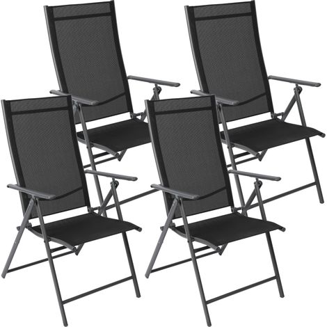 Albatros Gartenstühle 4er Set Aruba – Gartenstühle Klappbar mit robustem Metallgestell und hoher Belastbarkeit – bequeme Klappstühle auch als Terrassenstühle oder Balkonstühle (1/5)