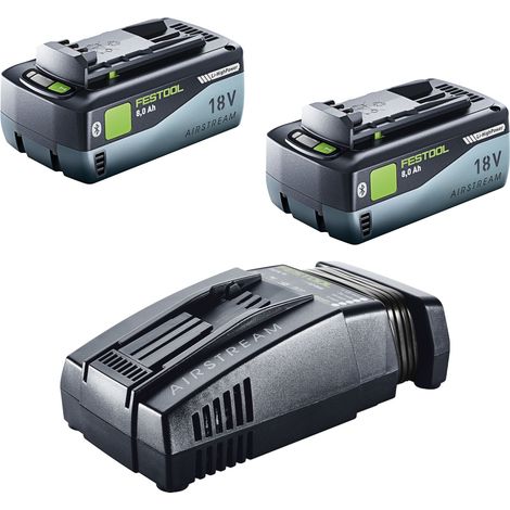 Festool 18V 2x8.0/SCA16 set energia 2x batteria 18 V 8.0 Ah ( 2x 577323 ) + caricatore ( 576953 )
