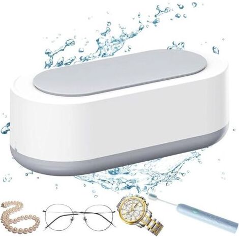Nettoyeur à Ultrasons Professionnel, Nettoyeur Ultrasonique Ultrasonic Cleaner,Nettoyeur Ultrasons,Bac Ultrasons pour Prothèses Dentaires, Collier, Bagues, Regarder, Vaisselle, Pièces de Monnaie (1/5)