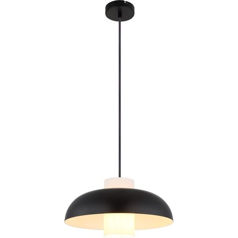 Globo - lámpara colgante - LOWE - negro - metal - Ø 38cm - E27 -
