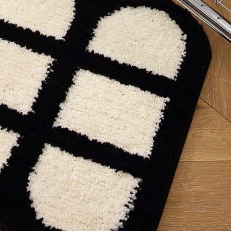 Tapis de bain absorbant, tapis de porte de toilettes, tapis antidérapant - 40 x 60 cm (1/3)