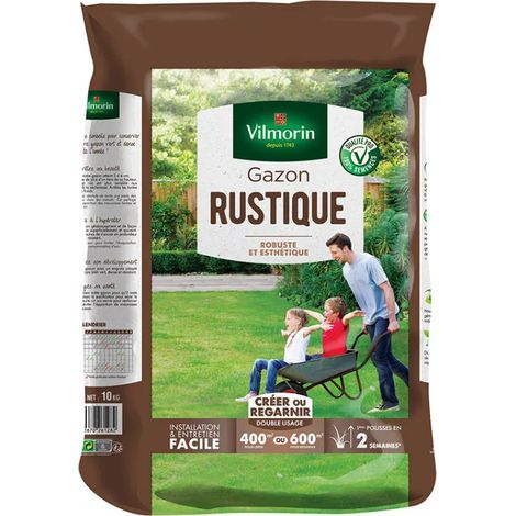 VILMORIN Semences de gazon rustique - 10 kg