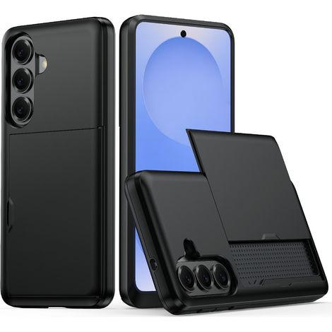Custodia per Samsung Galaxy A37 5G, con porta carte scorrevole, nera (1/5)