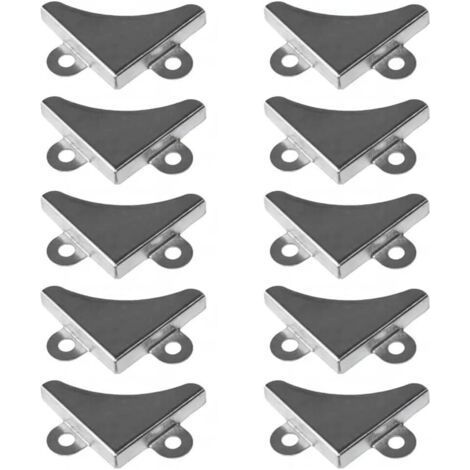 10 mounting brackets for mirrors, metal clips for fixing bathroom glass and hanging pictures. (1/5)