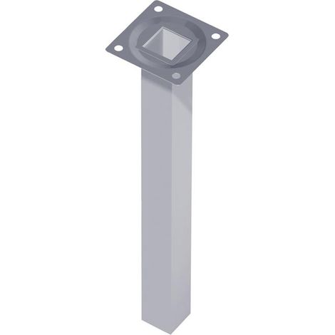 Stahlrohrmöbelfüsse schwarz 400mm eckig (1/2)