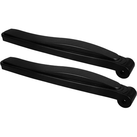 ’accoudoirs de Chaise Pliante pour Chaise de Plage et Fauteuil Inclinable, Plastique Noir, Rabattables, Confort Renforcé pour Extérieur et Voyage (1/5)