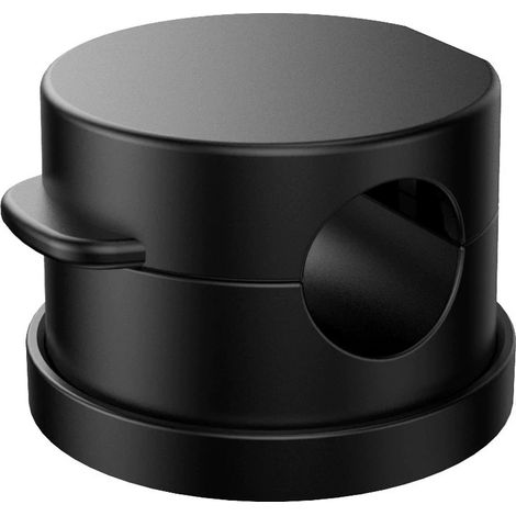 Lot de 6 supports de câble à ressort - Gestion des câbles sans résidus, organisateur de câble, support de câble de charge noir (8 mm) (1/5)