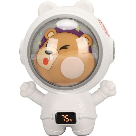 Chauffe-mains USB à chauffage rapide double face, trois niveaux réglables, rechargeable, motif ours interstellaire, idéal pour l'école. (1/5)