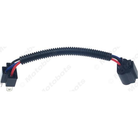 Câble adaptateur pour phares Jeep Wrangler, adaptateur de douille H4 mâle vers H13, faisceau de câblage pour douilles LED/xénon LED/HID (1/4)