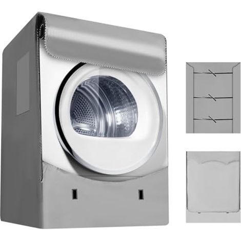 Housse imperméable pour machine à laver extérieure, housse pour lave-linge frontal, housse pour sèche-linge extérieur, meuble pour machine à laver extérieur, accessoires (60 x 64 x 85) (1/5)