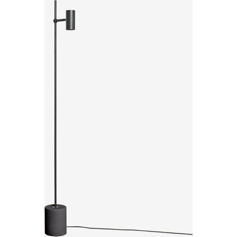 SKLUM Nevis LED-Stehleuchte aus Aluminium und Beton, schwenkbar Schwarz (1/5)
