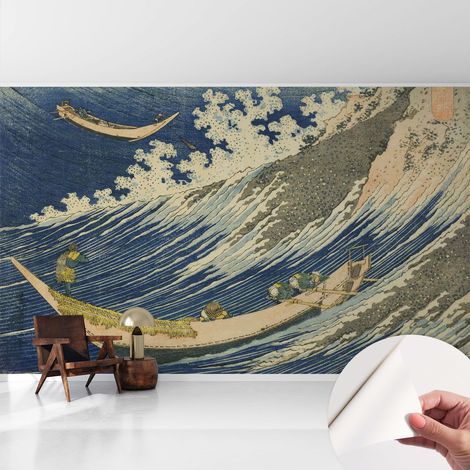 Carta da parati autoadesiva - fotomurale - alta qualità - per la cucina - camera da letto - Onde del mare 416x254 cm (1/5)