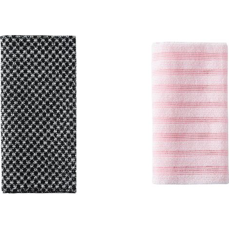 Lot de 2 serviettes de bain exfoliantes antibactériennes pour le corps (1/3)