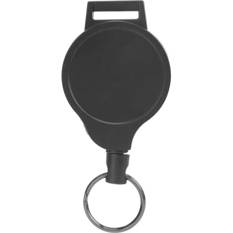 Porte-clés télescopique rétractable en câble d'acier avec clip pour l'extérieur (1/5)