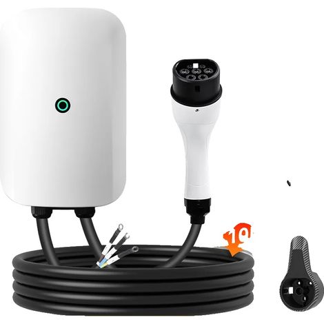 Cargador para vehículos eléctricos, potencia de 7 kW, cable de 10 m, TIPO 2 (1/5)