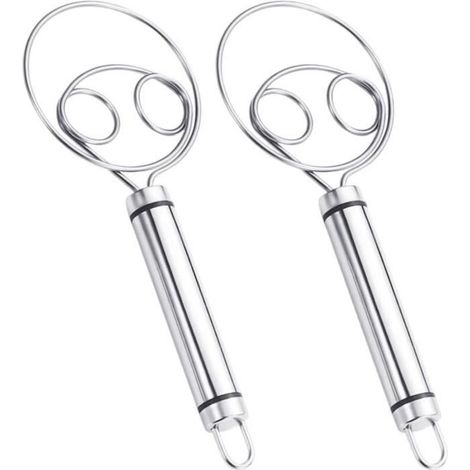 Mixeur à anneau - Noname - Lot de 2 - Acier inoxydable - Poignée ronde - Conception ergonomique (1/4)