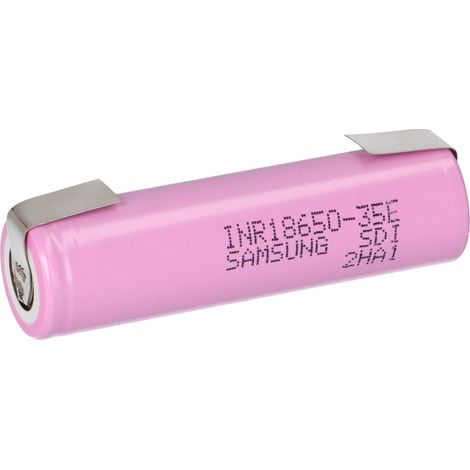 Samsung INR18650-35E 3500mAh 3,7V 18650 Akku mit U Lötfahne