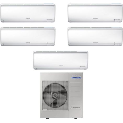Climatizzatore Condizionatore Samsung Penta Split Inverter serie MALDIVES QUANTUM 12+12+12+12+12 con AJ100RCJ R-32 12000+12000+12000+12000+12000 - Novità 2019