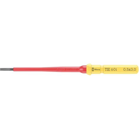 Wera Kraftform Kompakt VDE 60 i 0,5 x 3,0 x 157 mm TIE pour électricien vis à fente Lame interchange (1/4)