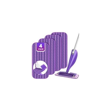 4 Tücher – Waschbare Mikrofaser – Handtuch – Nachfüllpackung – Lila, Handtuch, Handtuch – Crezuo