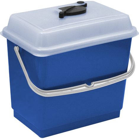 Secchio con coperchio 4 litri blu