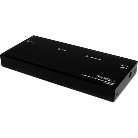 Commutatore HDMI Startech ST122HDMI2 Nero (1/5)