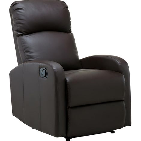 Poltrona relax in similpelle Marrone - ISAO