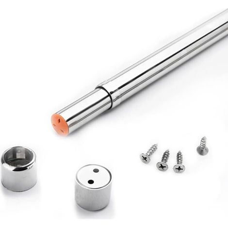 Adjustable Curtain Rod 32-52cm: Stainless Steel Wardrobe Rail - for Home Wardrobe Curtains (1/5)