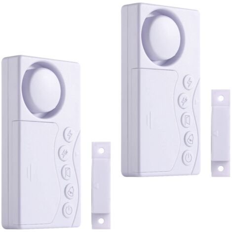 Applicable 2pcs alarmes de Porte de congélateur Lorsque la Gauche est Ouverte, 108 DB Alarme de sécurité de fenêtre de 3/15/30/60s Alarme de réfrigérateur sans Fil (1/5)