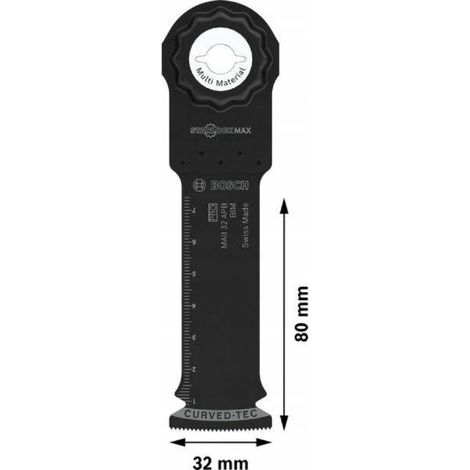 Bosch 1 x Pro Multi Material MAII 32 APB Hoja para Herramientas Multifunción (para madera con clavos, sándwich de metal, ancho 32 mm, accesorio profesional)