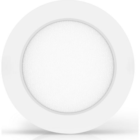 Plafoniera Led slim 6W Bianca Rotonda Bianco neutro 4000K Aigostar (1/4)