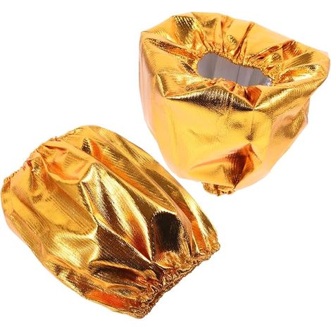 2pièces Housse De Fleurs Réutilisables Doré Manchon Remplaçable pour Pot De Fleurs Décoration Festive pour Plantes Intérieures Et Extérieures (1/5)