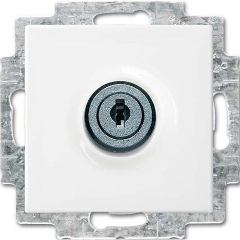 Busch-Jaeger SCHUKO® Prise de courant encastrable Safety+ avec couvercle à charnière et fermeture identique blanc alpin - Busch-balance® SI (20 EUKBSL-914-101), 2CKA002018A1514
