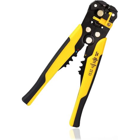 Pince à dénuder Outil Automatique à Dénuder Pince à Sertir Multifonctions Nouveau Terminal Jaune et Noir (1/5)