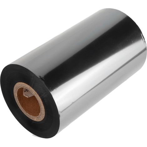 Ruban de transfert thermique premium pour imprimante d'étiquettes cire, rouleau de résine adhésive 110 mm x 300 mètres