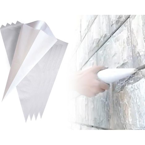 5 pièces Remplissage de joint résistant à la déchirure Sachet de mortier Ciment rapide Seringue à mortier pour remplir les trous dans les carreaux (1/5)