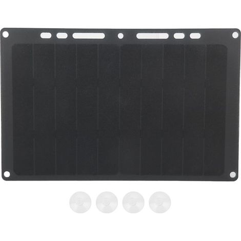 TOIVIZE Monokristallines Solarpanel 6V 10W USB Tragbar IP65 1700mAh (1/5)